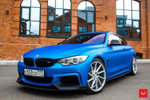 BMW 4-Series Matte Blue on Vossen Wheels (CVT) '2017